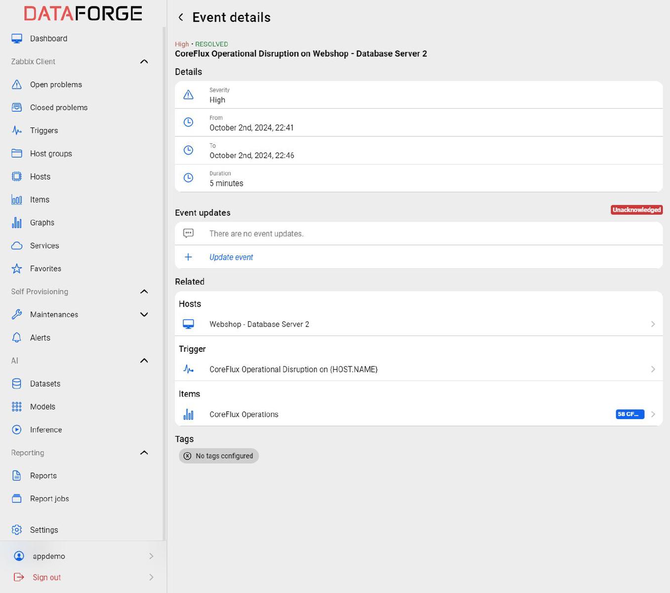 DataForge Problem Details